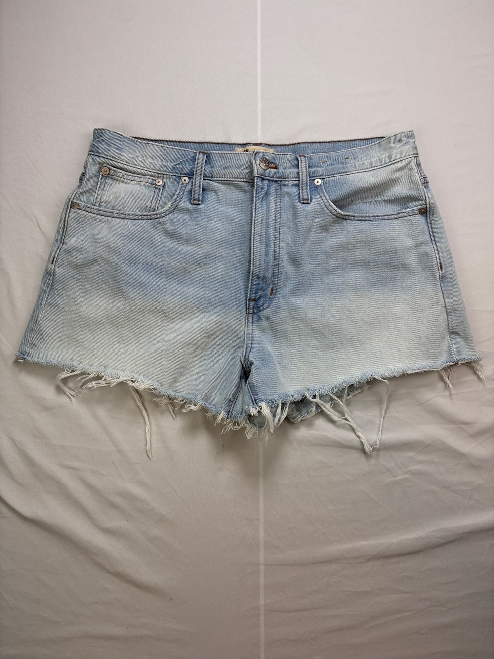 Madewell Relaxed Denim Shorts With Frayed Hem